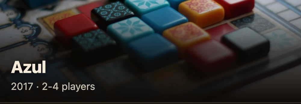 Azul, 2017, for 2 to 4 players